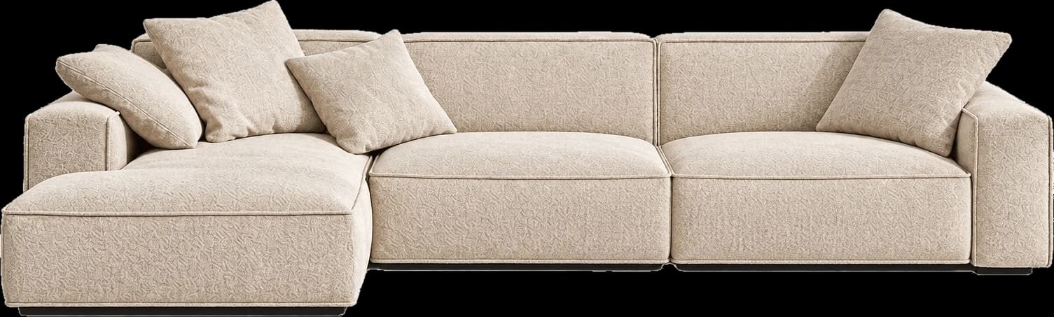 Modular sectional sofa with chaise by Kanabco